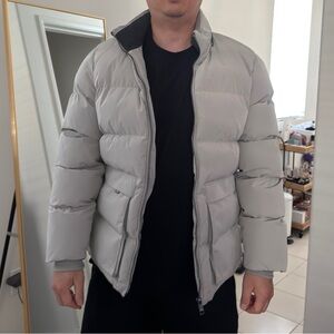 Ted Baker Men's Light Gray Puffer Jacket high end size 4